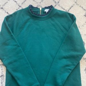 J Crew Ruffle Trim Sweater